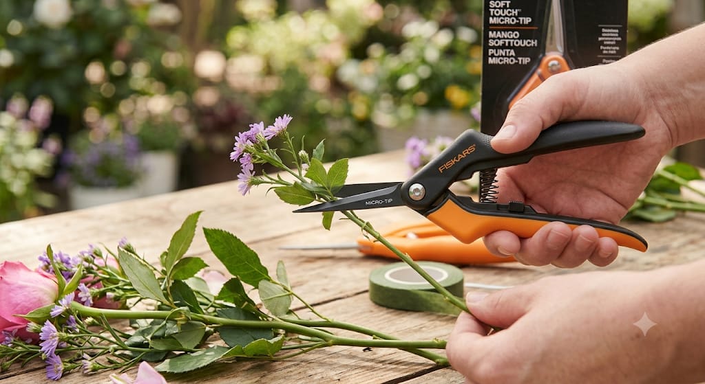 Tijera de mano floral SOFTOUCH® MICRO-TIP®